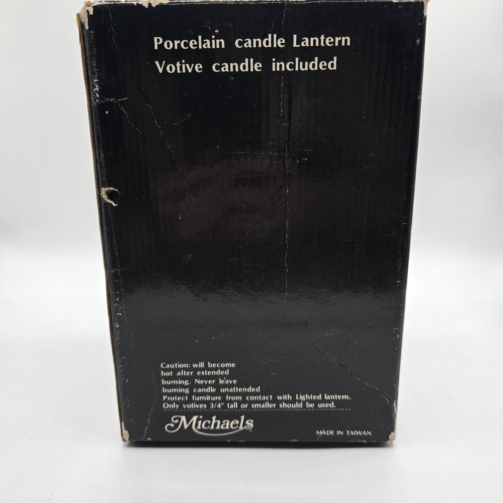 Vintage Ghostly Glow from Michael's porcelain candle lantern votive burner - Picture 11 of 11